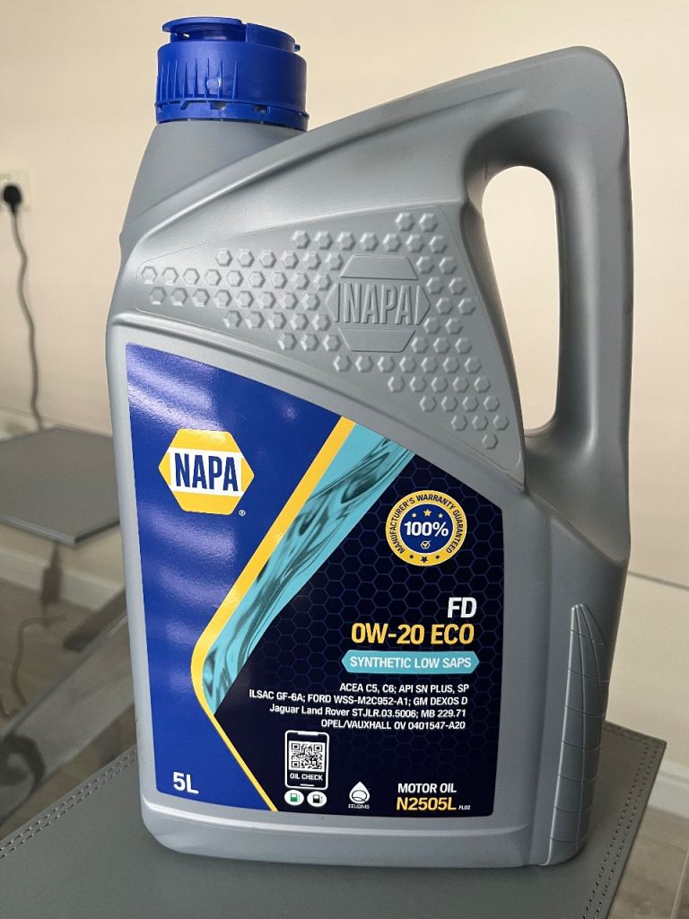 Napa 0w-20 Engine Oil Brand new Sealed 5litres