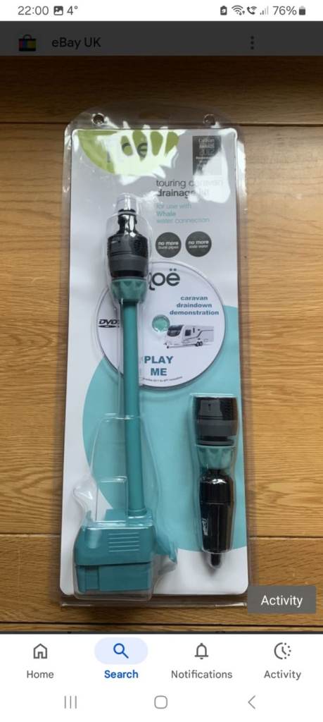 Floe touring caravan drainage kit