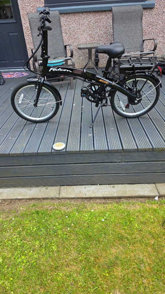 As new Falcon folding electric bike
