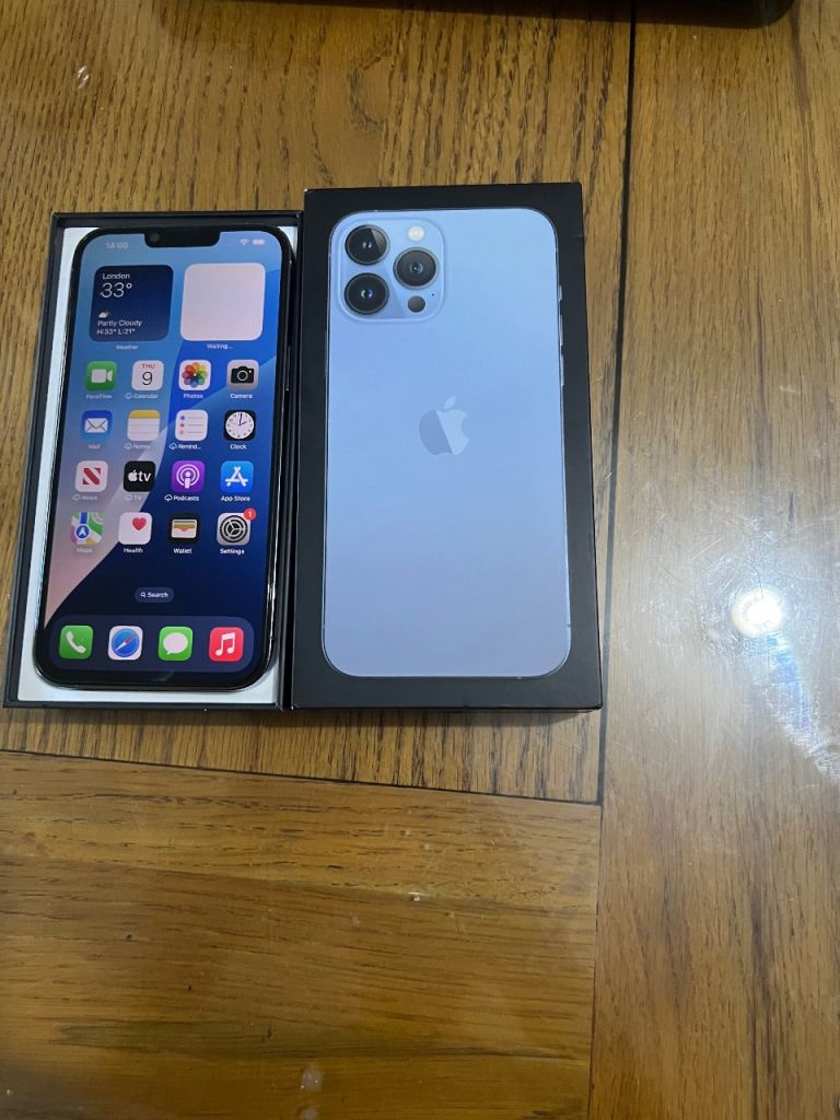 Apple iPhone 13 Pro Max 512GB -Sierra Blue, As Good as New
