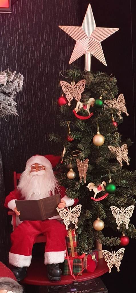 Santa with tree