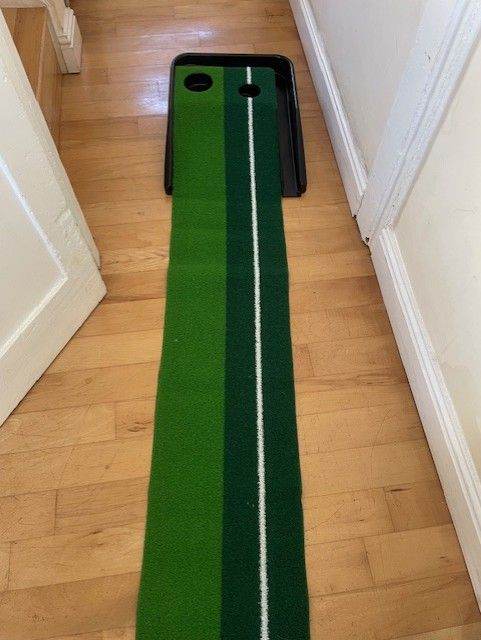 Forza Gold Dual Speed Putting Mat + 3 forbs balls + putter