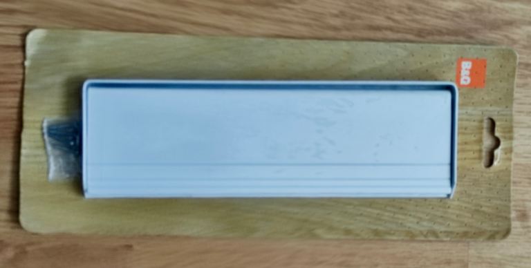 White Letter Box Plate 10 X3"