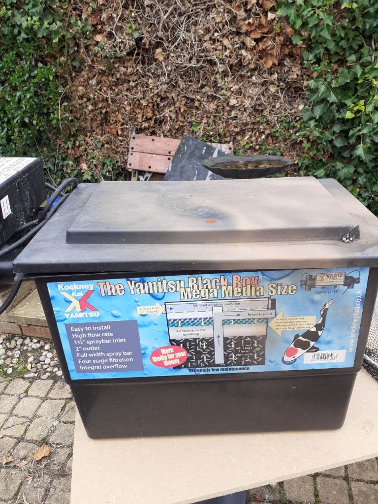 small pond filter and interral filter light