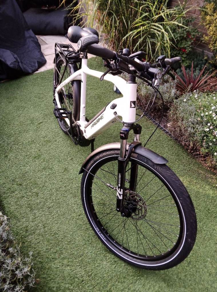 Haibike Treeking 3 Electric City Bike  L frame– White, As new condition
