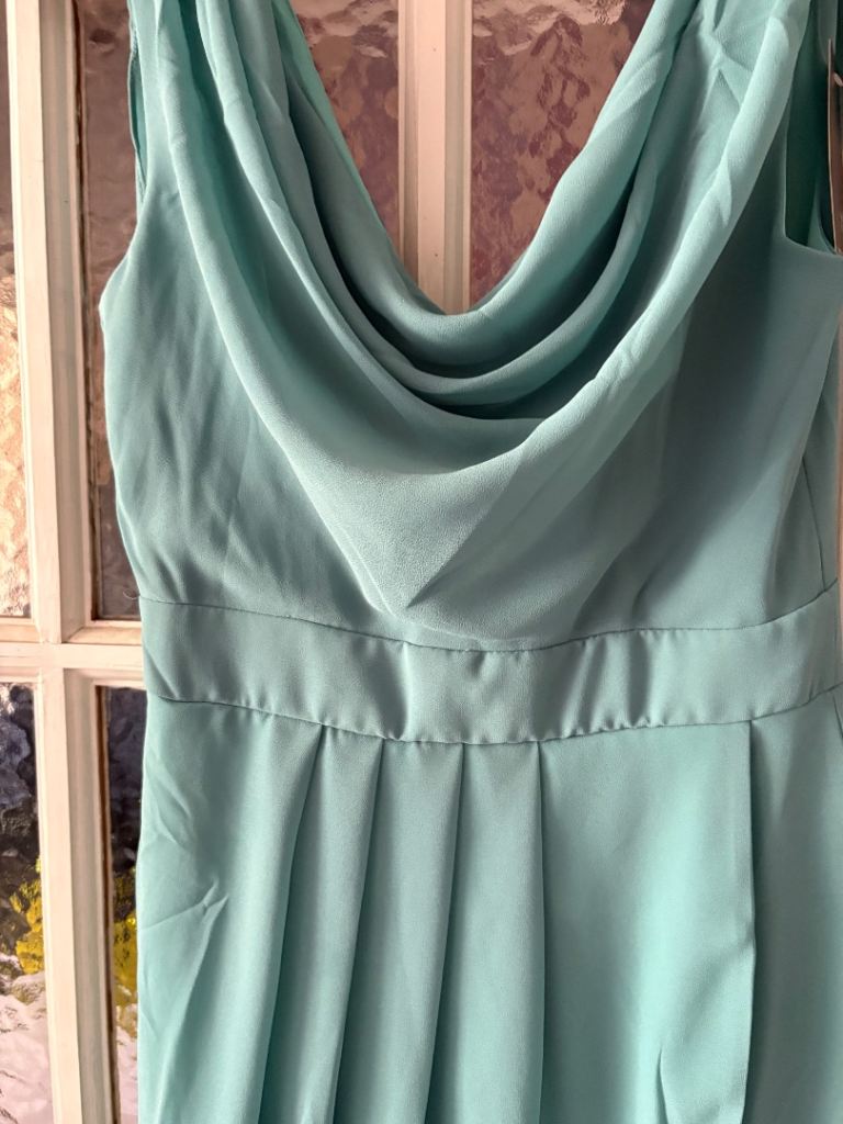 Mint sage green wedding guest dress TFnc