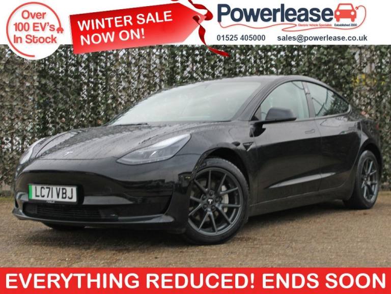 2021 Tesla Model 3 Standard Range Plus Saloon 4dr Electric Auto RWD (241 bhp) Saloon ELECTRIC Aut...