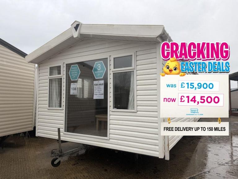 3 Bed Static Caravan - DG, CH, New Carpet, Ensuite - Offsite for Own Land, Farms