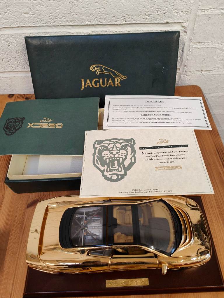 Selection of match box cars. Inc 22 carat gold plated jag xj220.