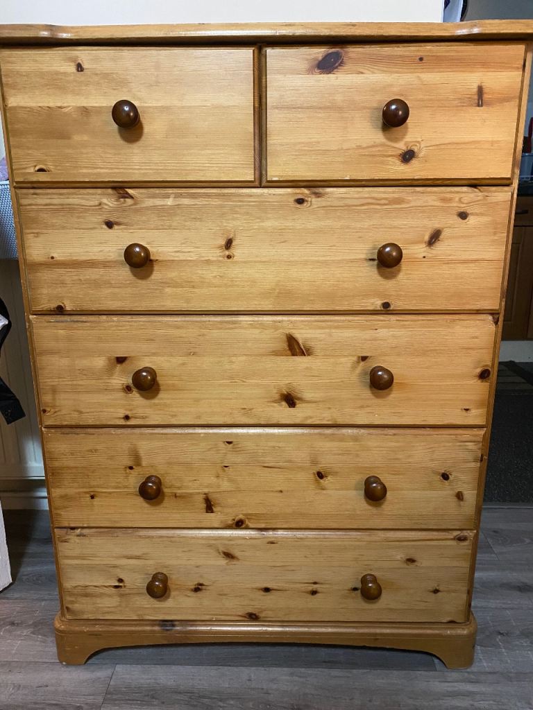 Pine Chest of Drawers Solid Wood 