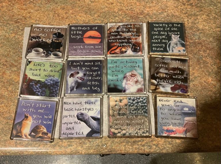 12 x FRIDGE MAGNETS 2.5 square. BARGAIN price thanks ☺️ 