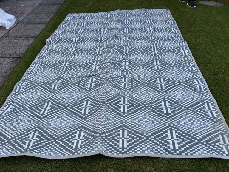 3x2 metres Moroccan mat caravan motorhome awning mat