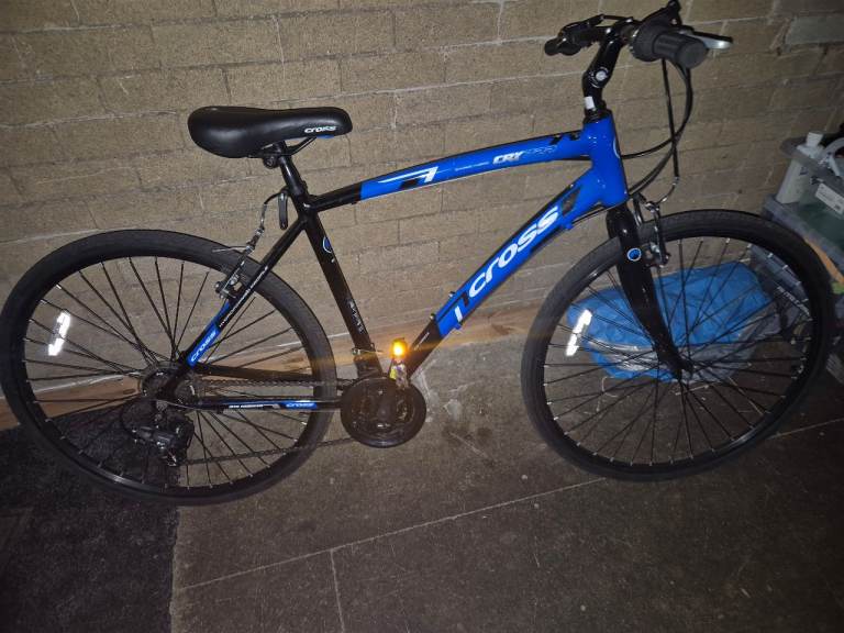 Cross TRY 700 Hybrid Bike - Blue & Black, Good Condition