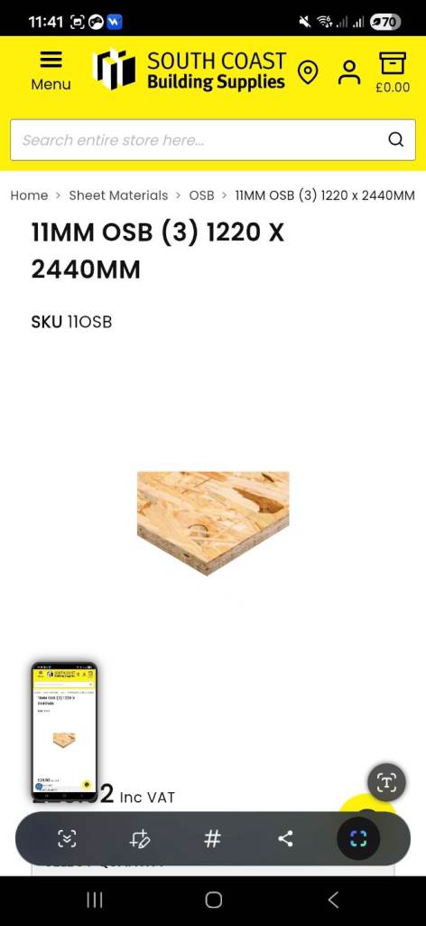 11mm OSB Sheets