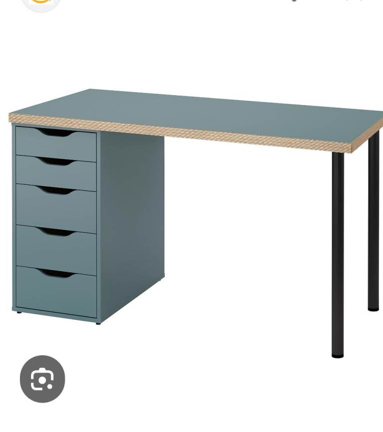 Alex Pedestal 5 drawer chest + desk 