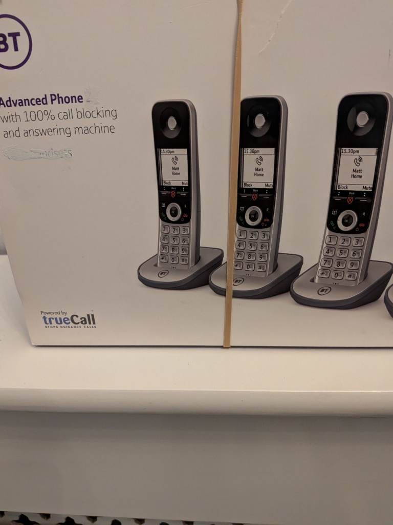 BT Advanced Phone with Call Blocking & Answering Machine - 3 handsets 