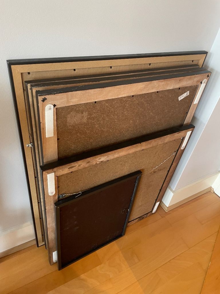 Assortment of large picture frames