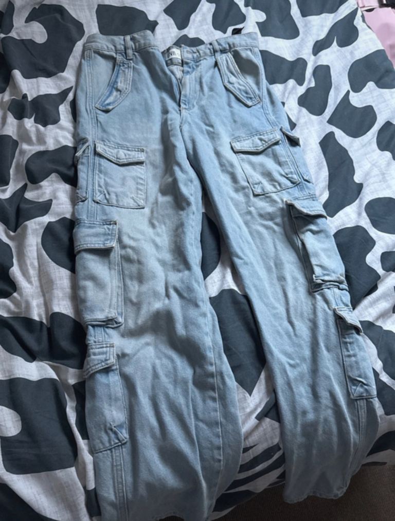 Zara cargo jeans 