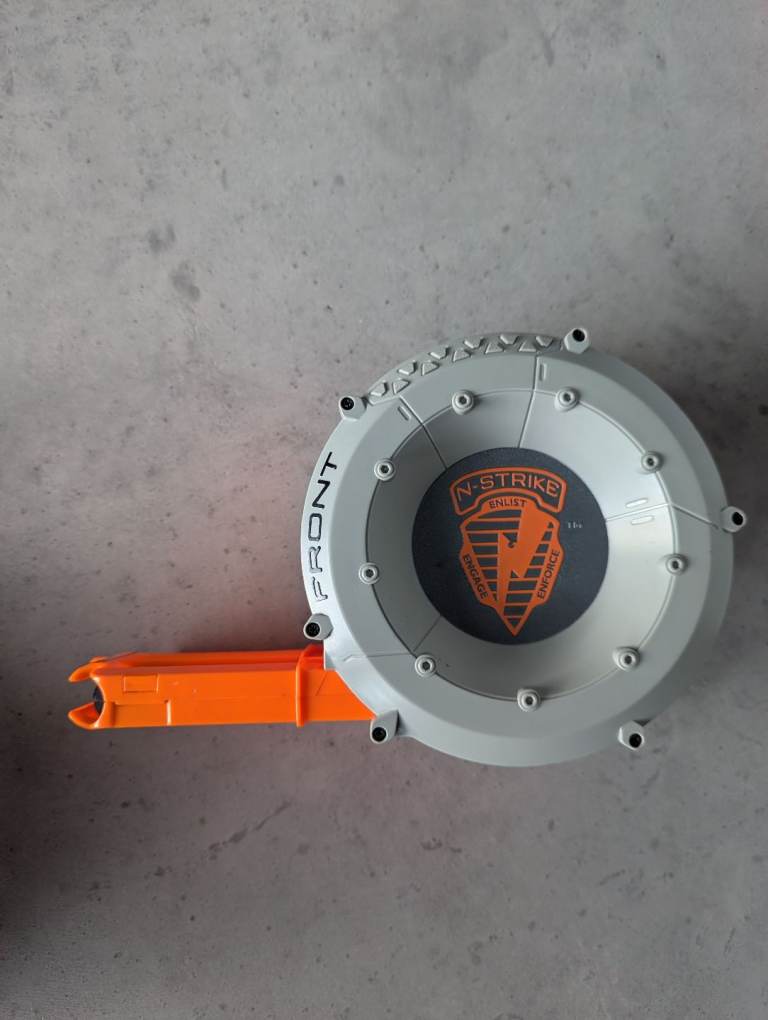 image for Nerf N-Strike 35 Dart Round Drum - Large Capacity Gun Accessory Add-On 