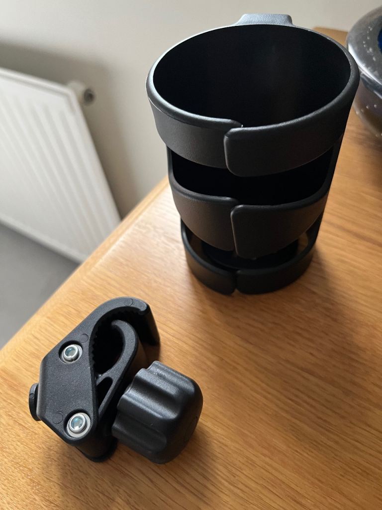 Cup holder for child’s buggy or bunk bed 