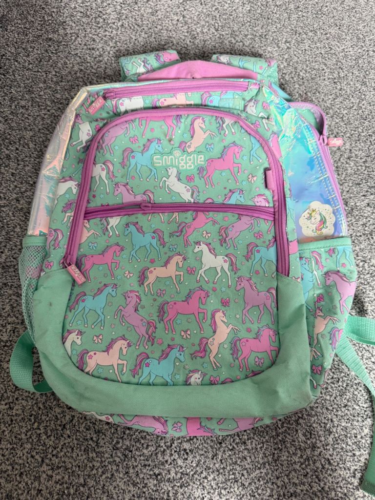 Smiggle backpack unicorn 