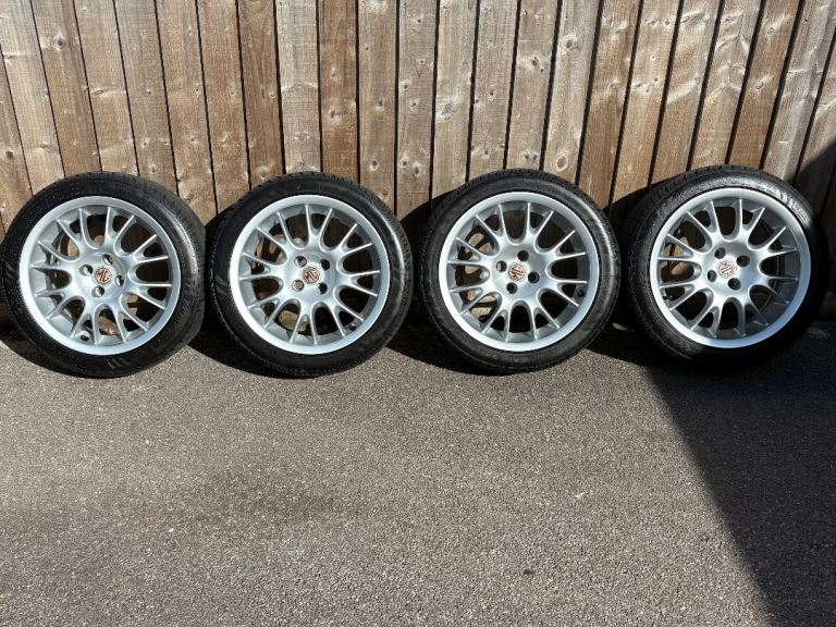 MGF MGTF 16 Inch Wheels, Refurbed & complete with New Tyres
