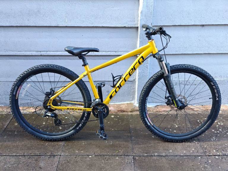 Carrera Vengeance Mountain Bike – Yellow, 27.5" Wheels