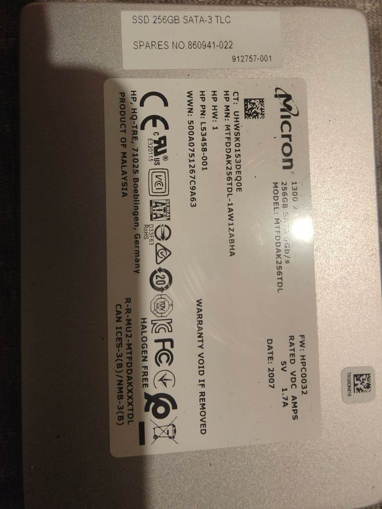 Micron 256gb ssd windows 11 pro 64bit