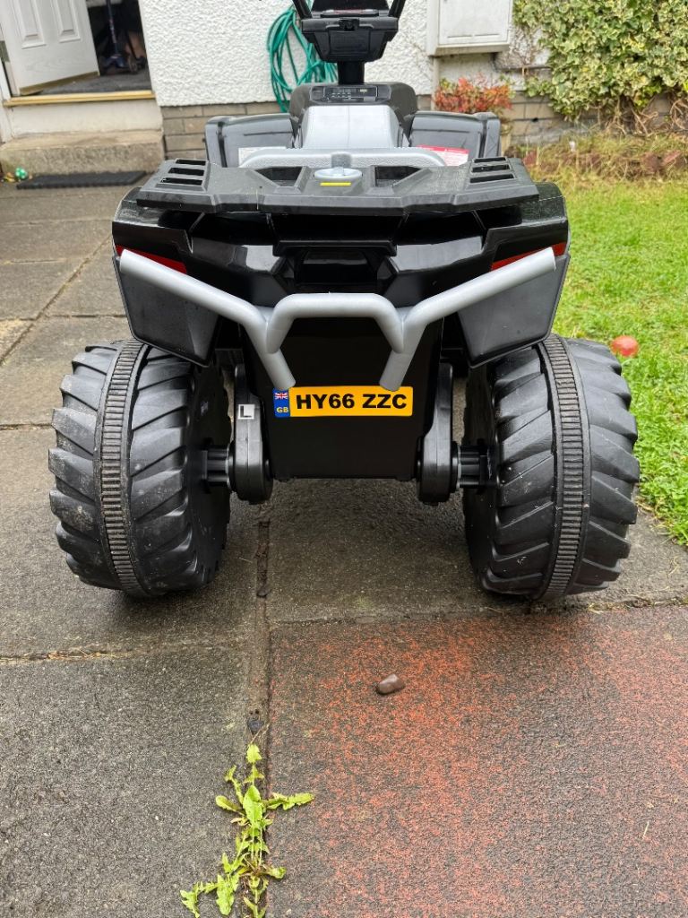 Kids Ride-On Quad Bike – Black, Good Condition