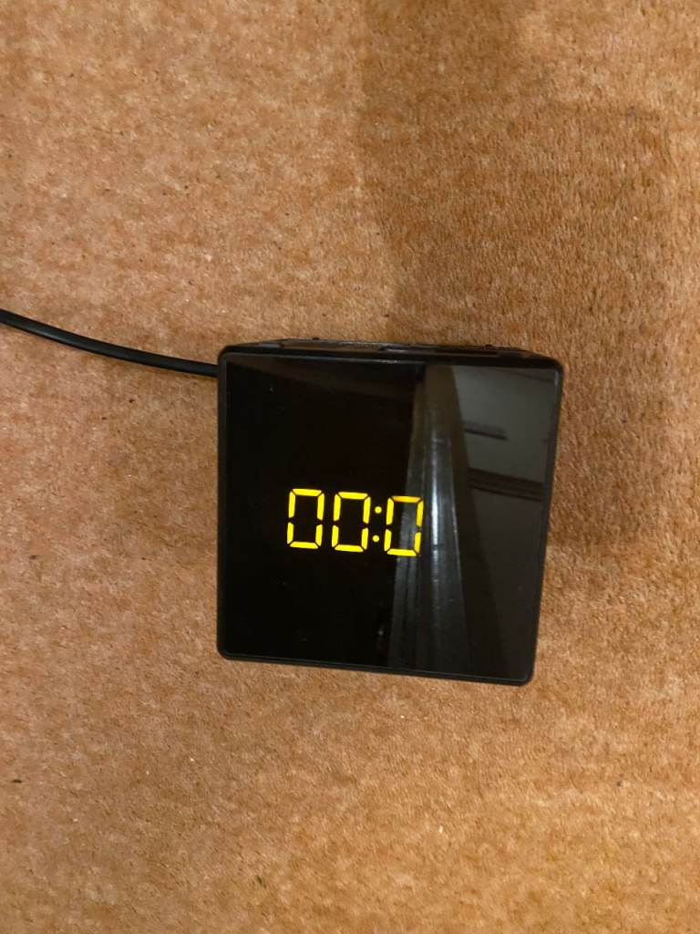 Sony ICF-C1B Cube FM/AM Clock Radio with LED Alarm – Black