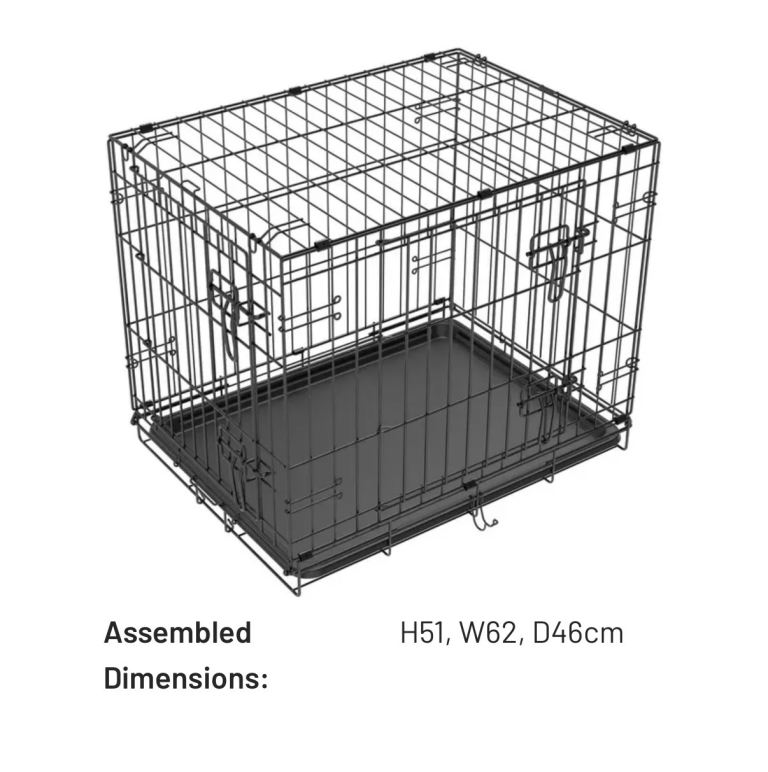 Small double door dog crate - 24 inch