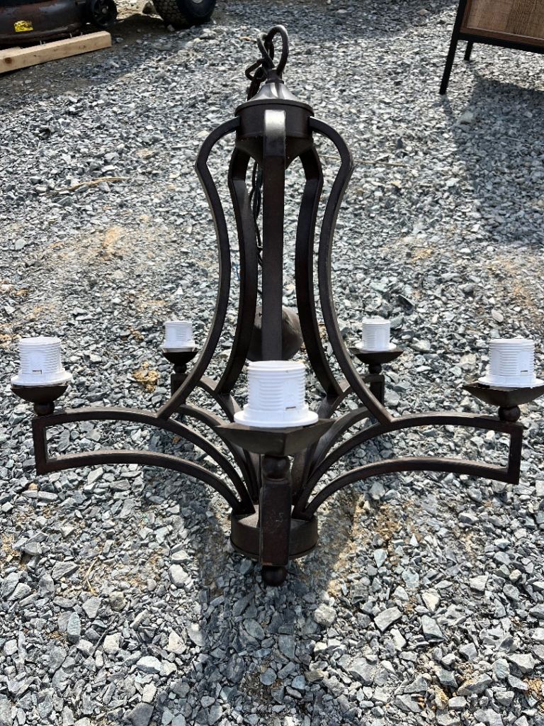 Metal shaped chandelier 