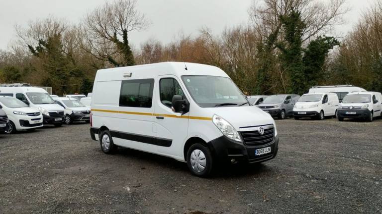 2019 Vauxhall Movano L2 H2 Crew Van with Integrated Mess Unit With Air Conditioning Cdti 130 PS. ...
