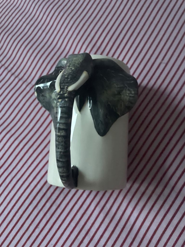 South Africa hand painted elephant mug