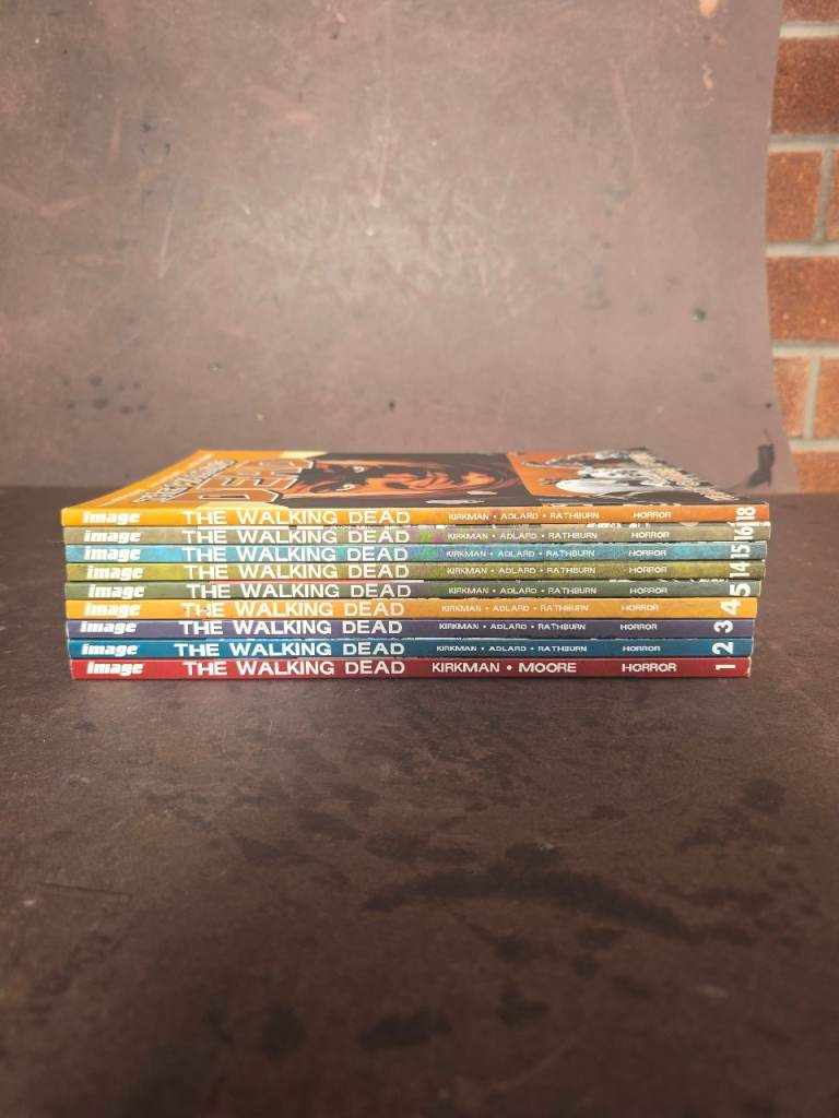 The Walking Dead Graphic Novels x 9 Paperback Books Bundle Job Lot VGC
