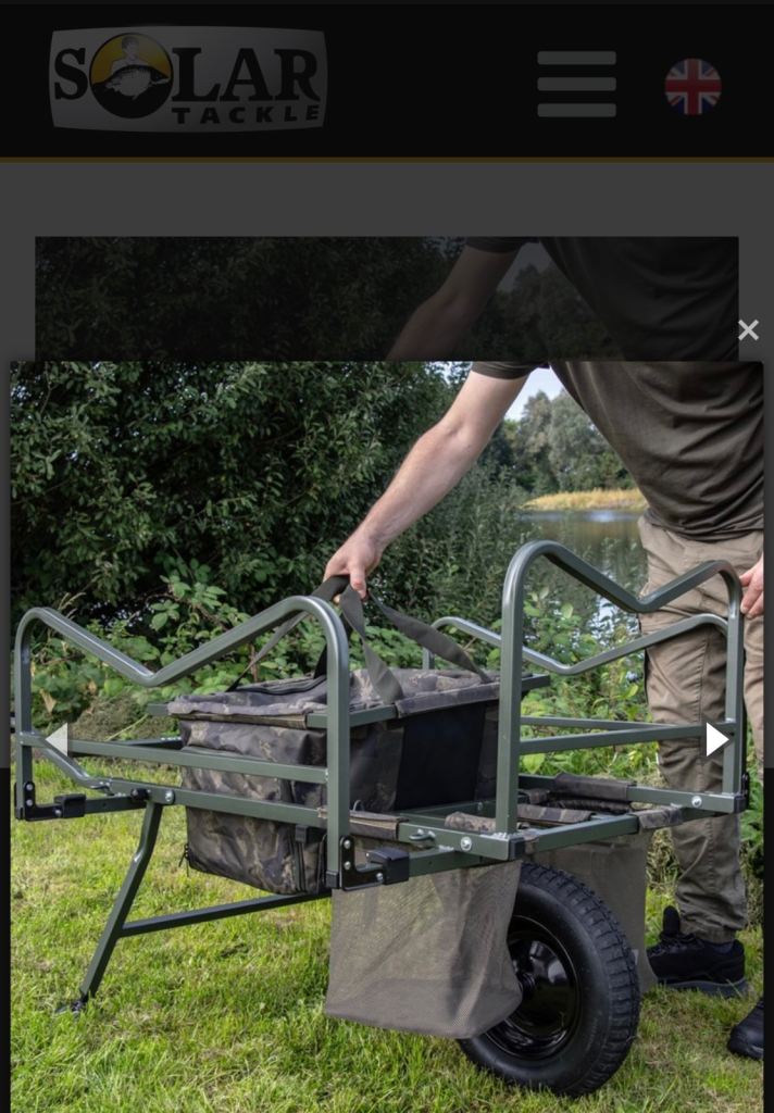Solar South Westerly Pro Barrow Carp Fishing Luggage Wheelbarrow