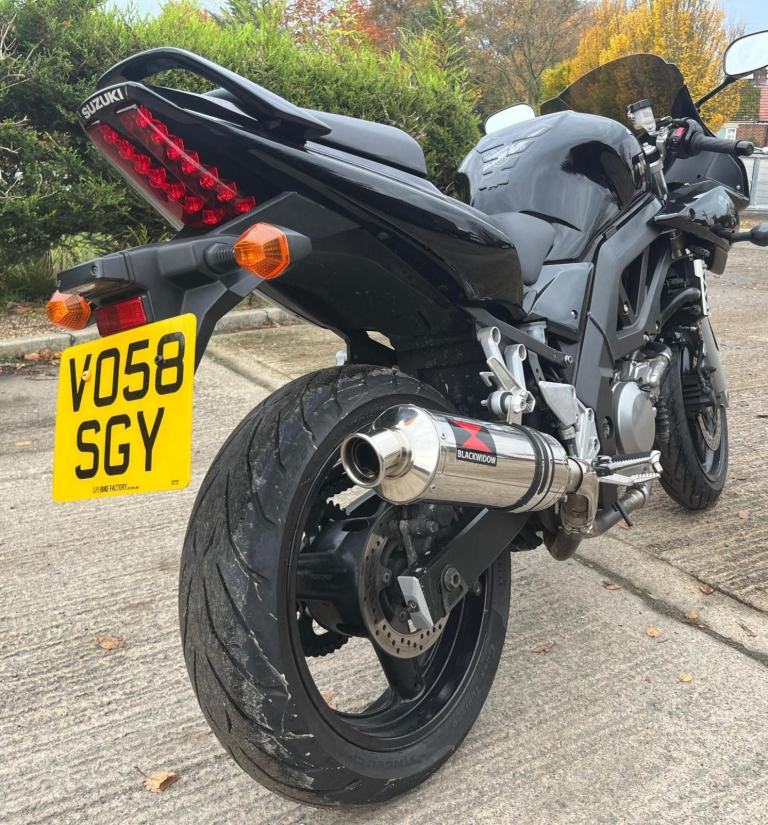 2008 58 SUZUKI SV650S K7 SV 650 21k MILES BLACK SPORTS TOURER CLEAN SV650
