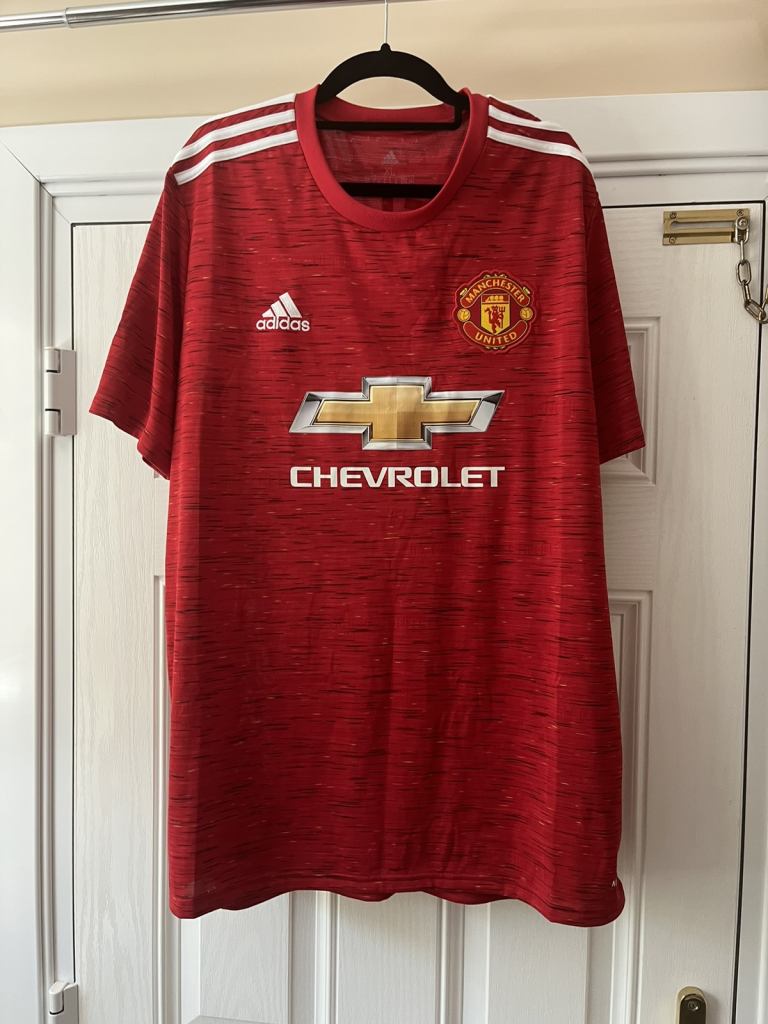 Official adidas Manchester United Home Men's Shirt 2020/21, Size: XL