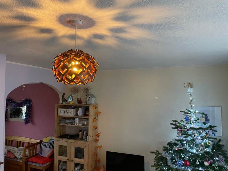 Pendant Ceiling Lamp Hand Made Statement Piece | Cosy Summer Lamp Shade B22/BC