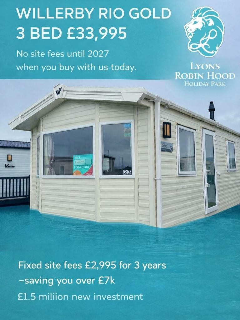 2017 WILLERBY RIO GOLD / SITED STATIC CARAVAN FOR SALE / NORTH WALES