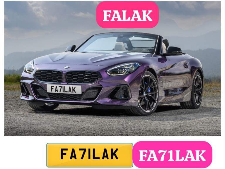 Falak Private number plate