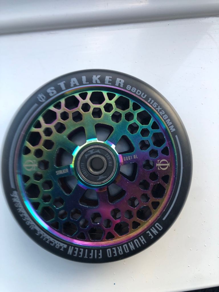 Stalker scooter Wheels 115x28mm - Multicoloured, As Good As New, £15.00 ...