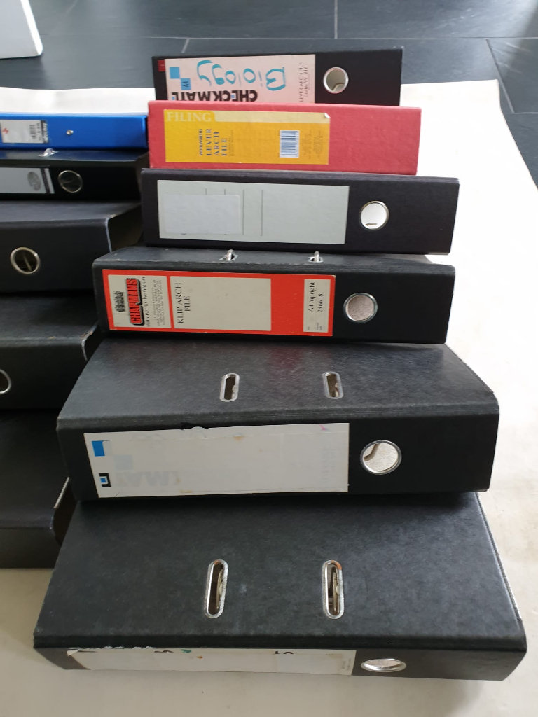 11 x A5 Lever Arch Folders