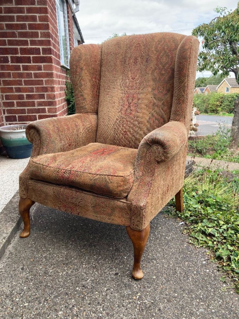 Vintage wingback armchair 