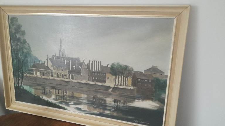 Oil painting of Abingdon on Thames