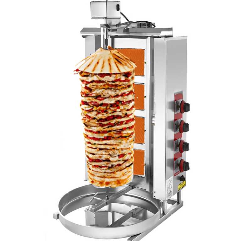 4 Burner Automatic Shawarma Machine Doner Kebab Grill