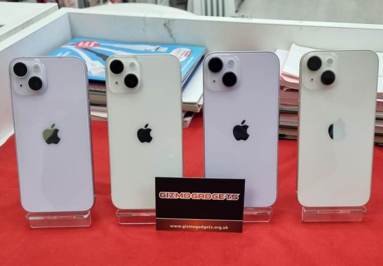 APPLE   iPHONE  14 128GB~PURPLE/WhITE-UNLOCKED~EXCELLENT CONDITION~WARRANTY (PRICE START FROM £269)