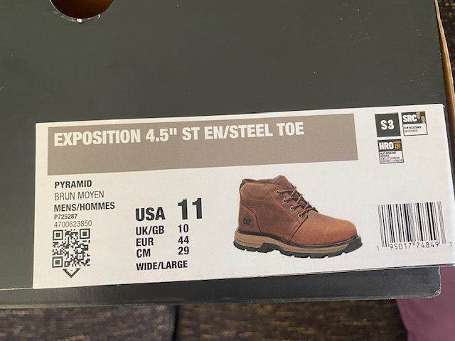 CAT Exposition Men’s Brown Safety Boots SIZE 10