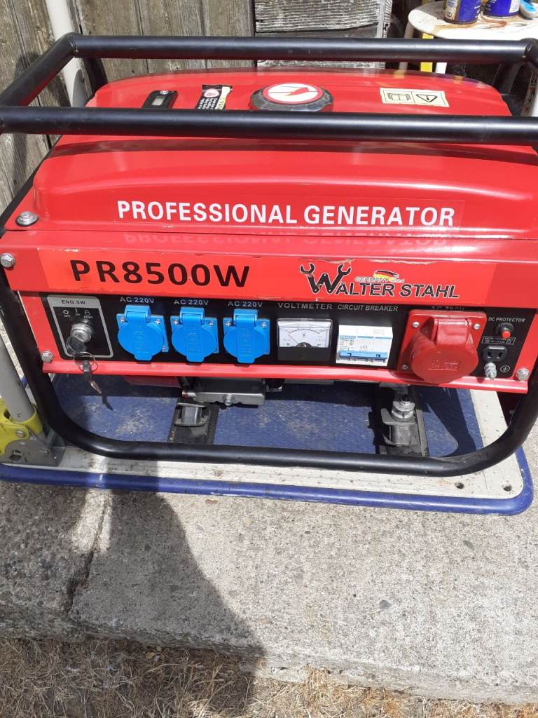 Walter Stahl PR8500W Professional Generator – Good Condition