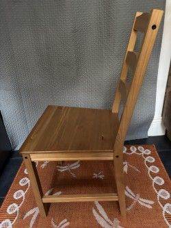 image for 4 wooden dining chairs